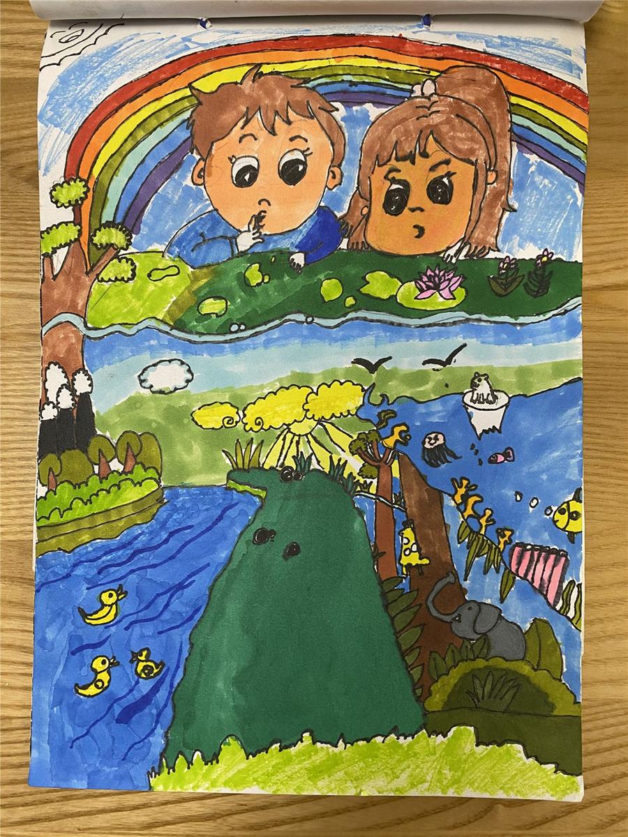 《夏日彩虹，?；さ厍颉?孙睿阳 7岁