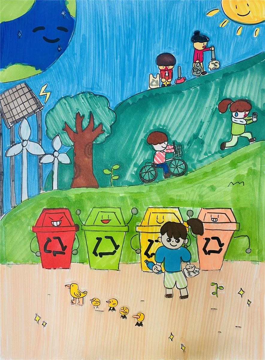 《低碳行动，从我做起》 李多恩 10岁