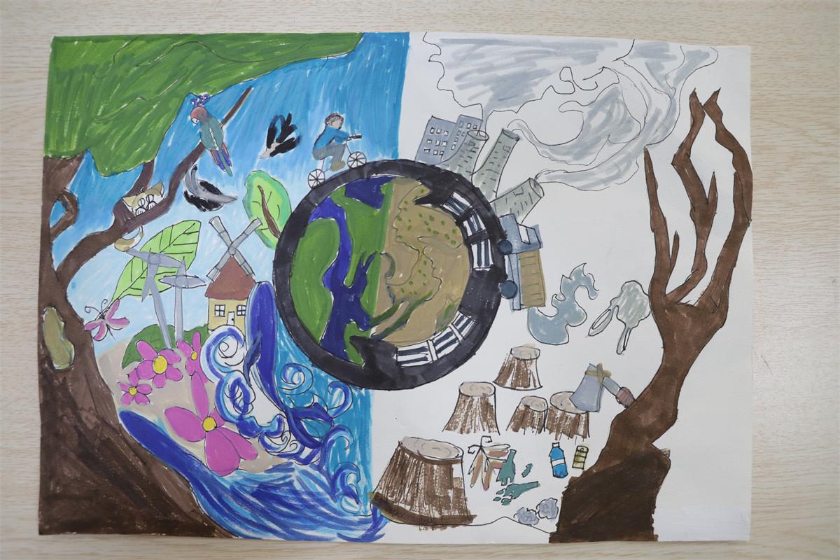 《?；せ肪?，低碳出行》张雅涵 10岁