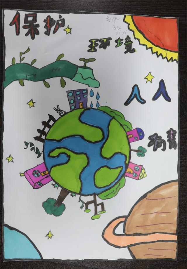 《保护环境人人有责》 刘伊一 