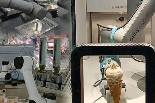 拉花咖啡、冰激凌、奶茶，它们做得水灵灵