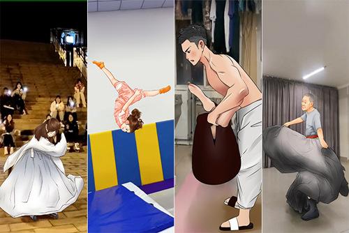 民间高手的花式健身，真牛